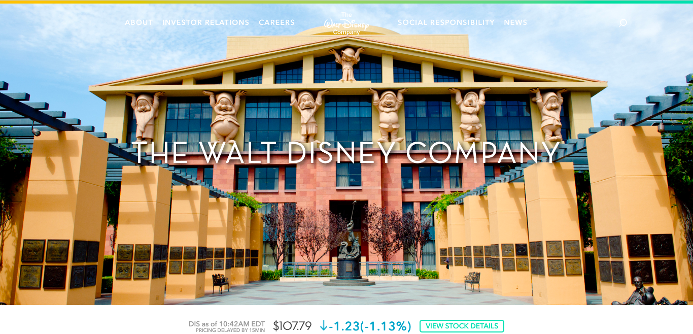 Página web Disney Página web Disney